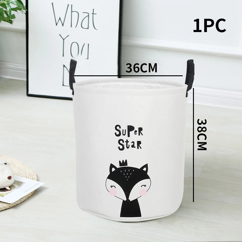 🧺 Panier de rangement pliable en coton et lin