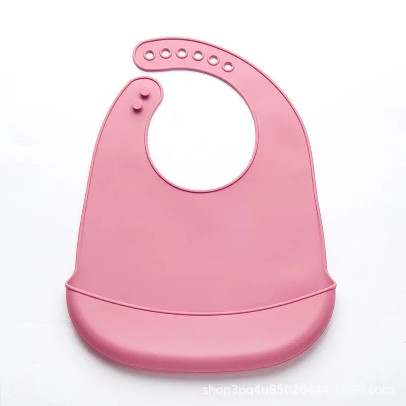 🧸 Bavoir Bébé Imperméable en Silicone