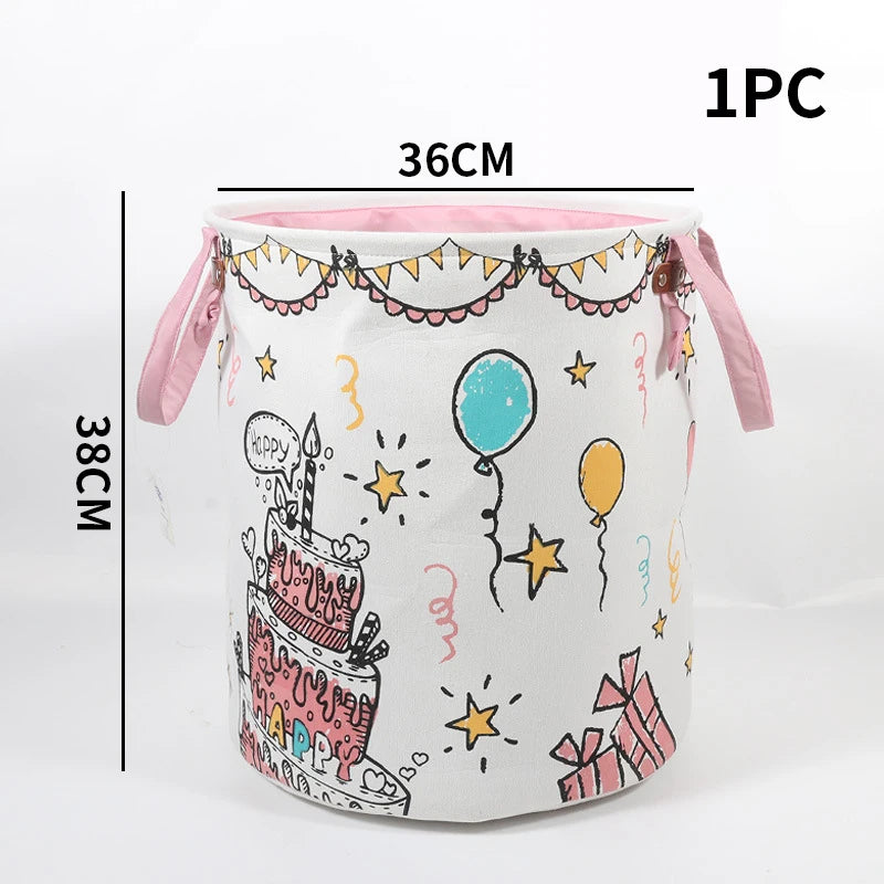 🧺 Panier de rangement pliable en coton et lin