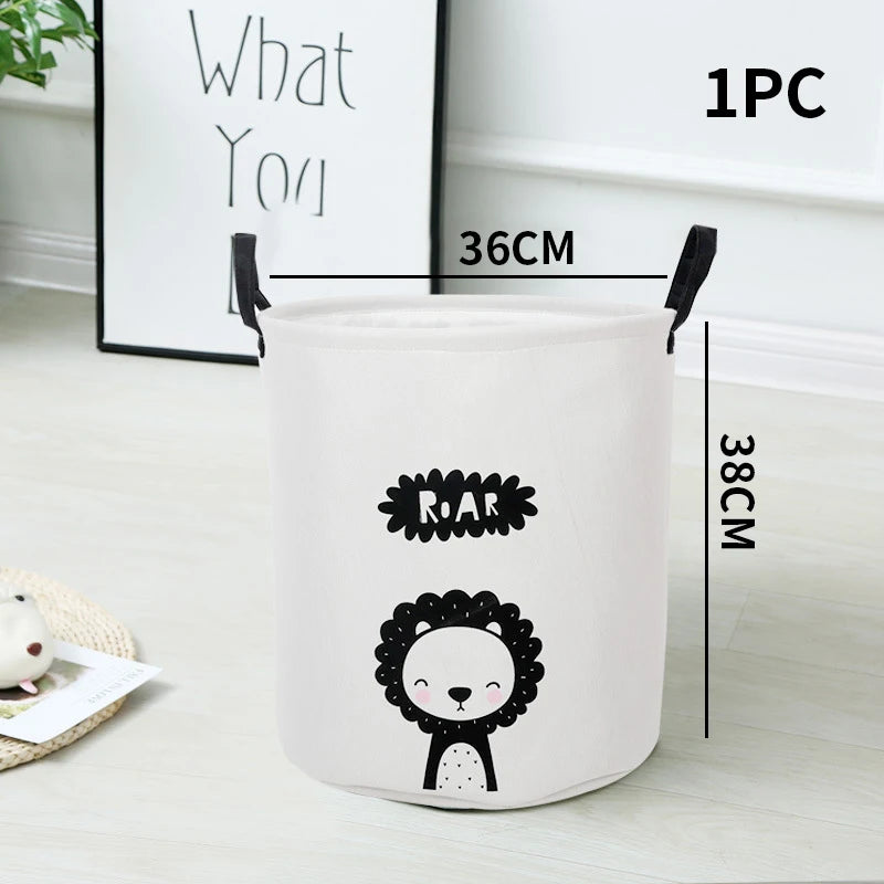 🧺 Panier de rangement pliable en coton et lin