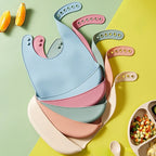 🧸 Bavoir Bébé Imperméable en Silicone